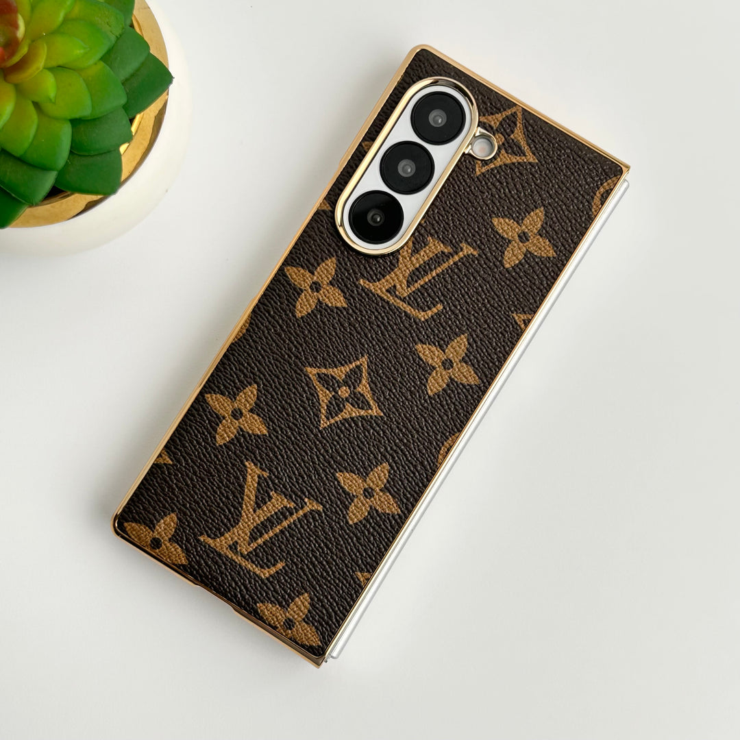 Samsung Galaxy Z Fold 6 luksus forgyldt læderetui