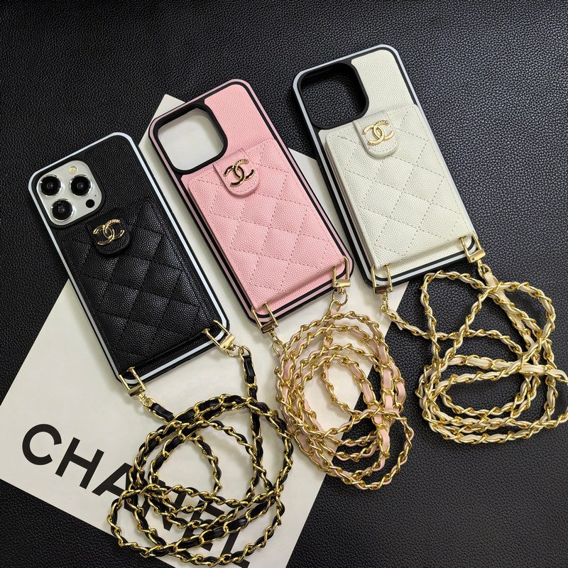 Elegantna crossbody kožna navlaka za iPhone