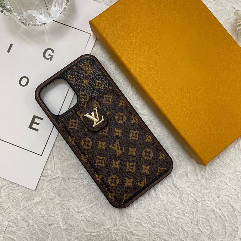 Custodia per iPhone di lusso con custodia per carte