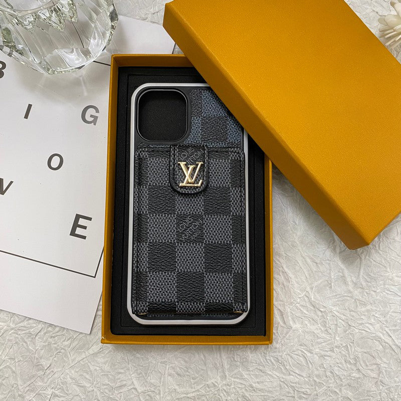 Custodia per iPhone di lusso con custodia per carte
