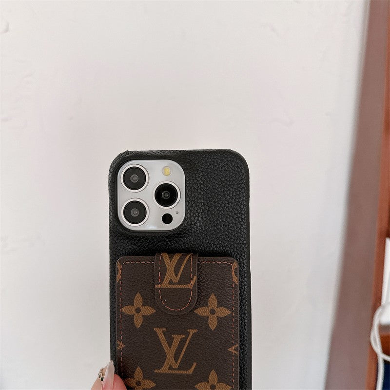 Ylellinen korttilaukku Crossbody Chain iPhone-kotelo