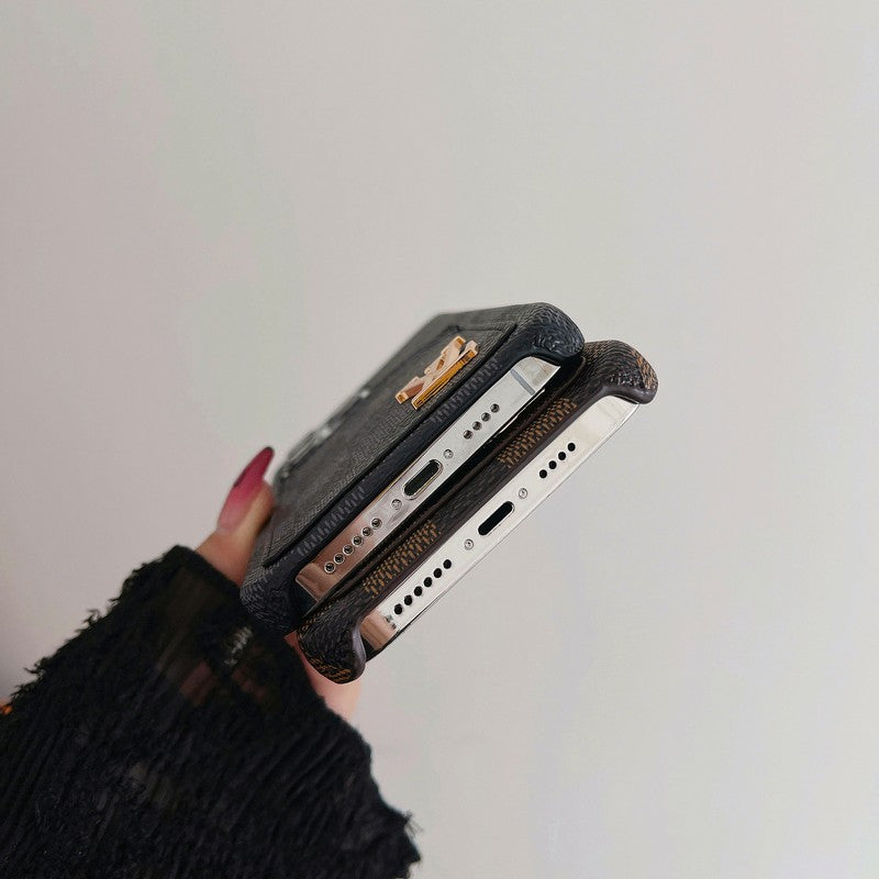 लक्ज़री कार्ड बैग क्लासिक iPhone केस