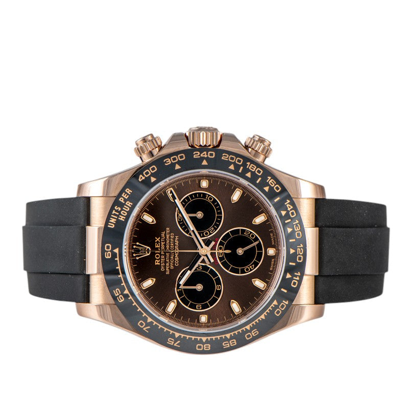 Luxury Chronograph Sport Watch with Rubber Strap