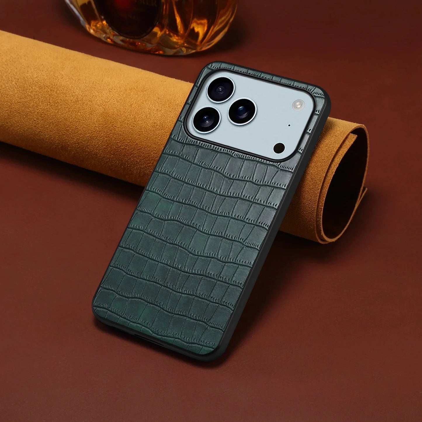 3D Texture PU Leather Case for iPhone 17/ 16/ 15/ 14