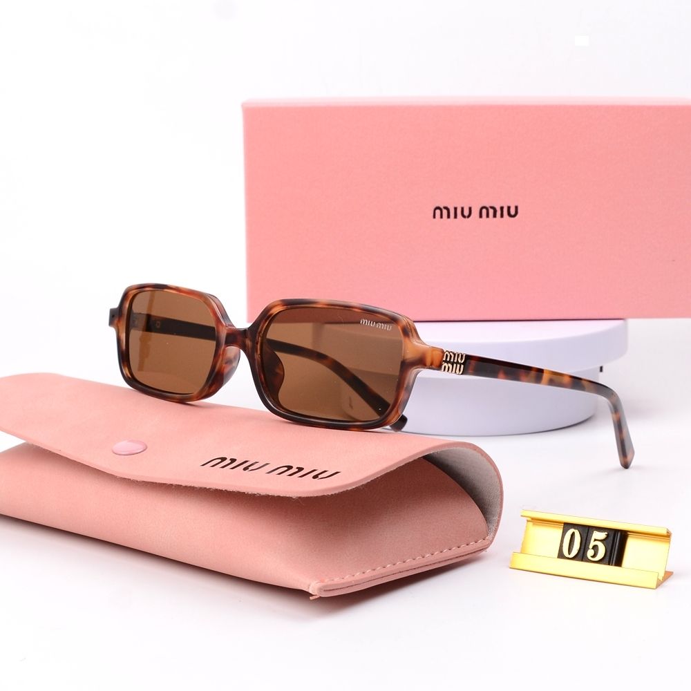 Retrobril met vierkant montuur en luipaardprint & Zonnebril