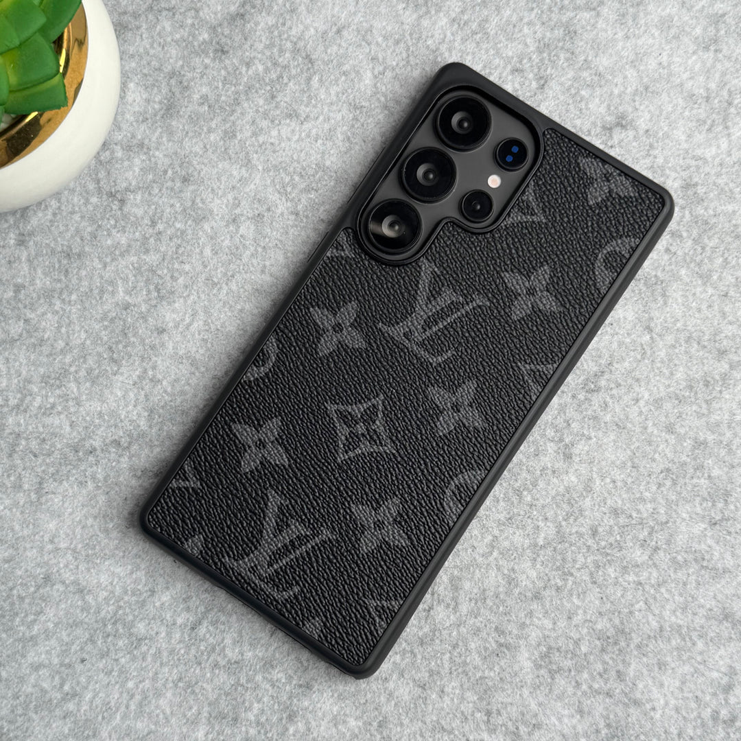 ÉTUI EN CUIR PU DE MARQUE DE LUXE POUR SAMSUNG GALAXY