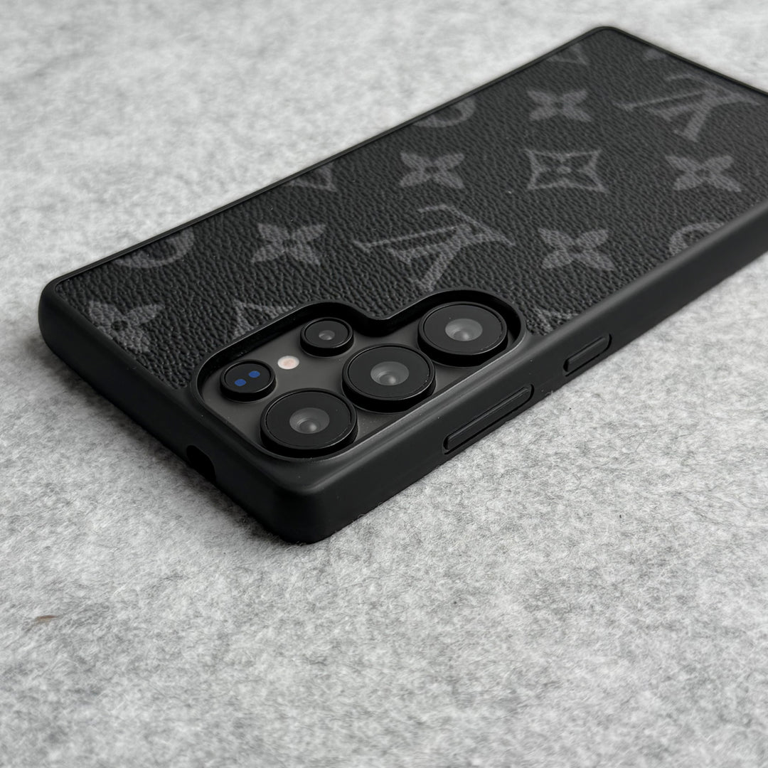 ÉTUI EN CUIR PU DE MARQUE DE LUXE POUR SAMSUNG GALAXY