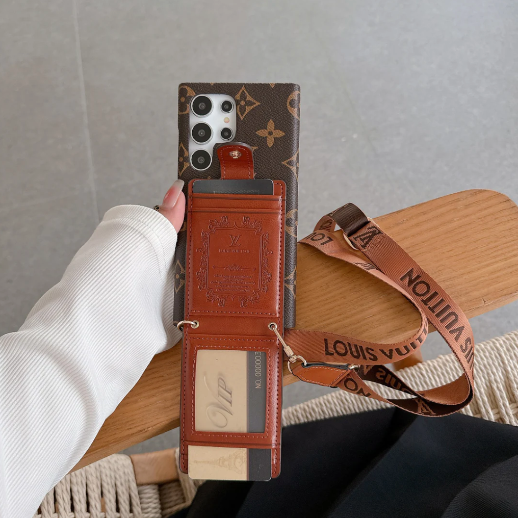 Brun Card Wallet Galaxy Case til Samsung