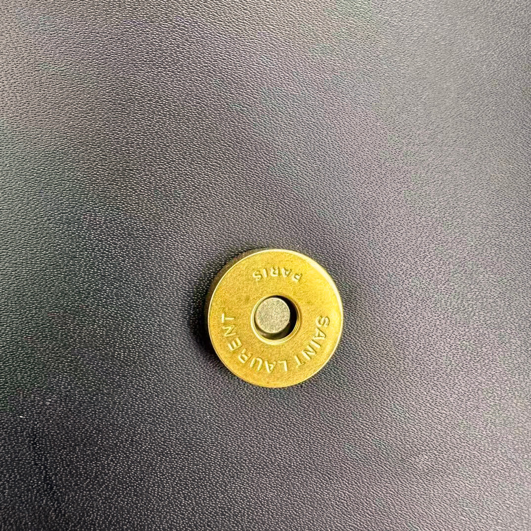 Elegant Gold-Chain Structured Leather Shoulder Bag