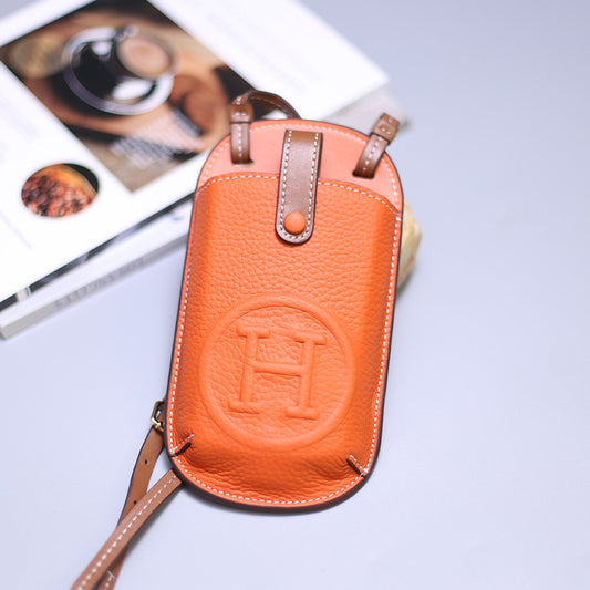 Minimal Leather Phone Bag — Carry Light, Move Free