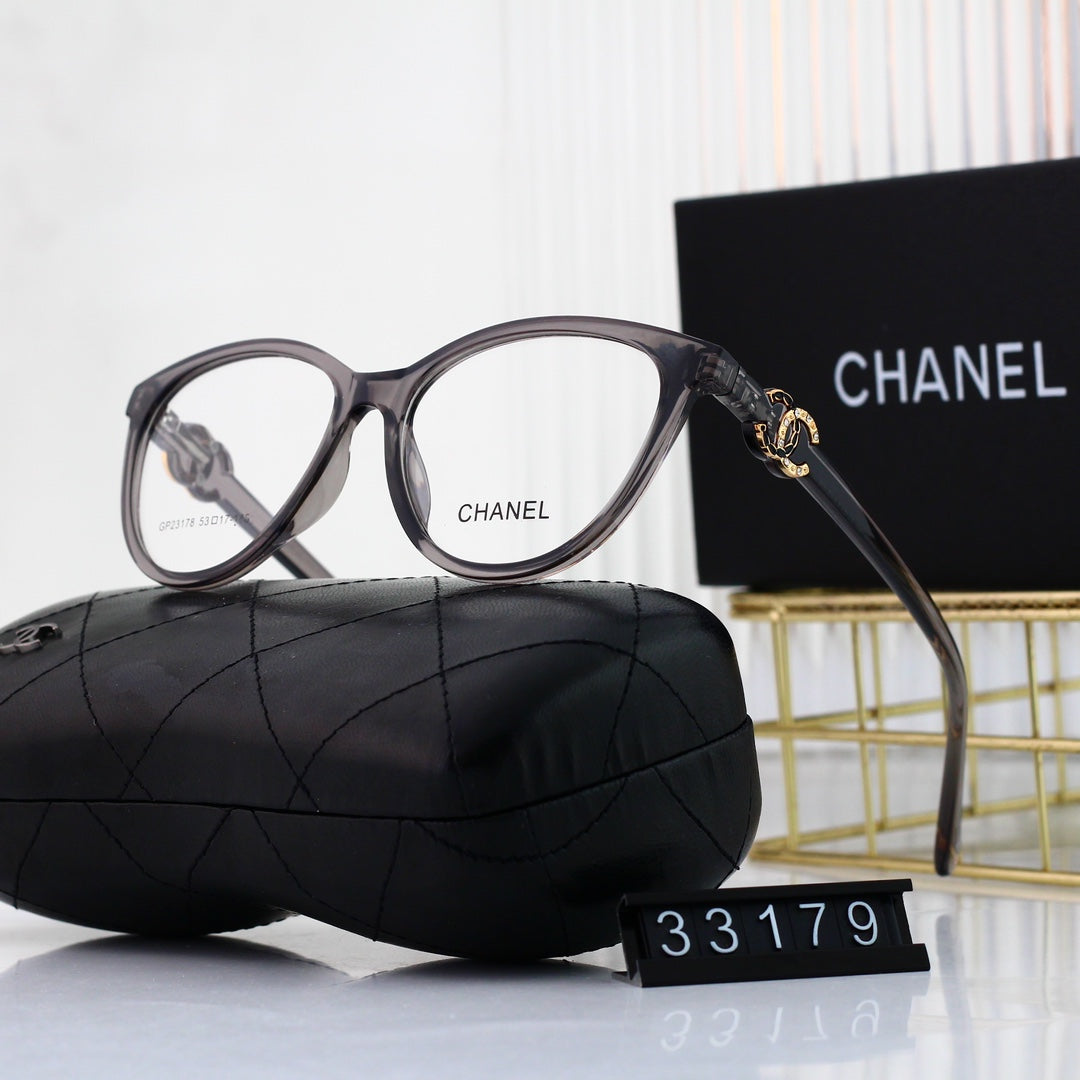 نظارات عين القطة ذات الشعار المعدني الماسي