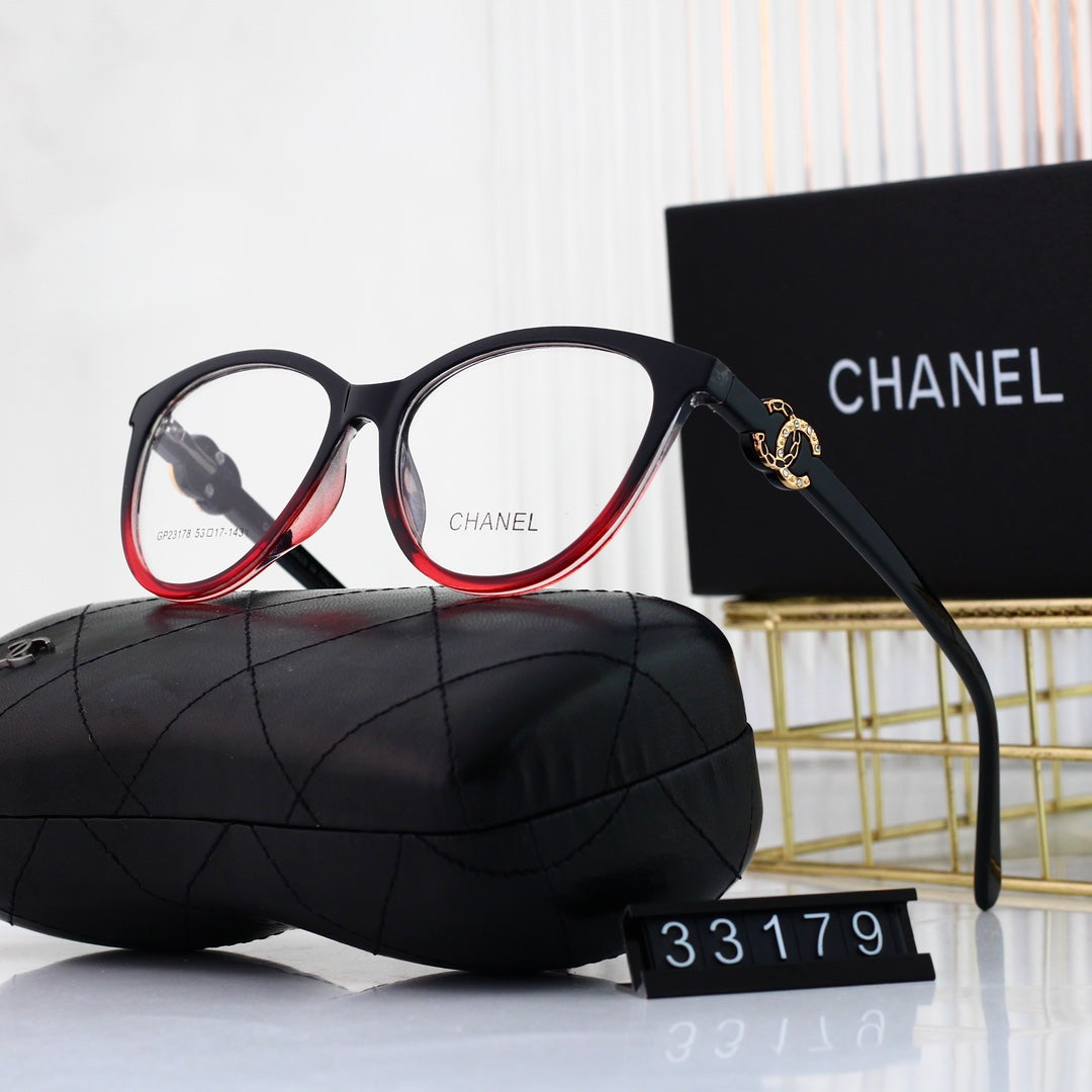 نظارات عين القطة ذات الشعار المعدني الماسي