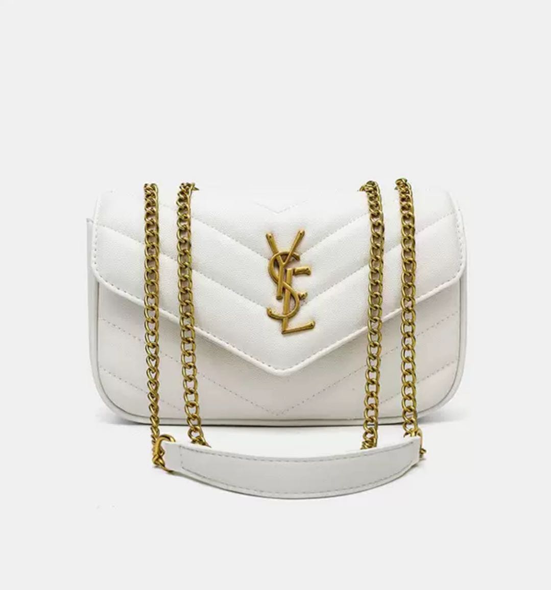 Portafoglio per borsa regolabile con mini catena in pelle L-Y