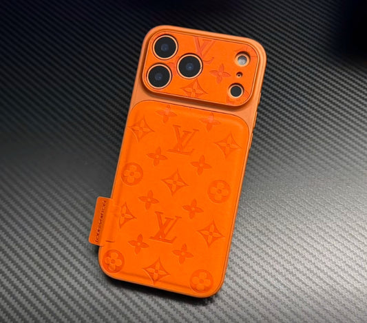 Luxury Embossed Pattern Leather IPhone Case