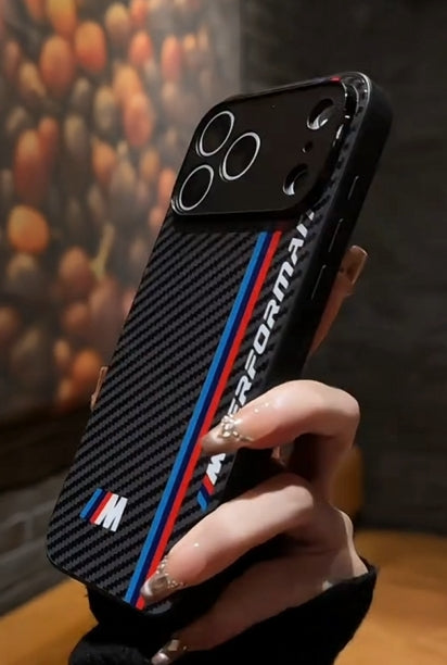 BMW Carbon Fiber Sport Phone Case | iPhone 17 Series