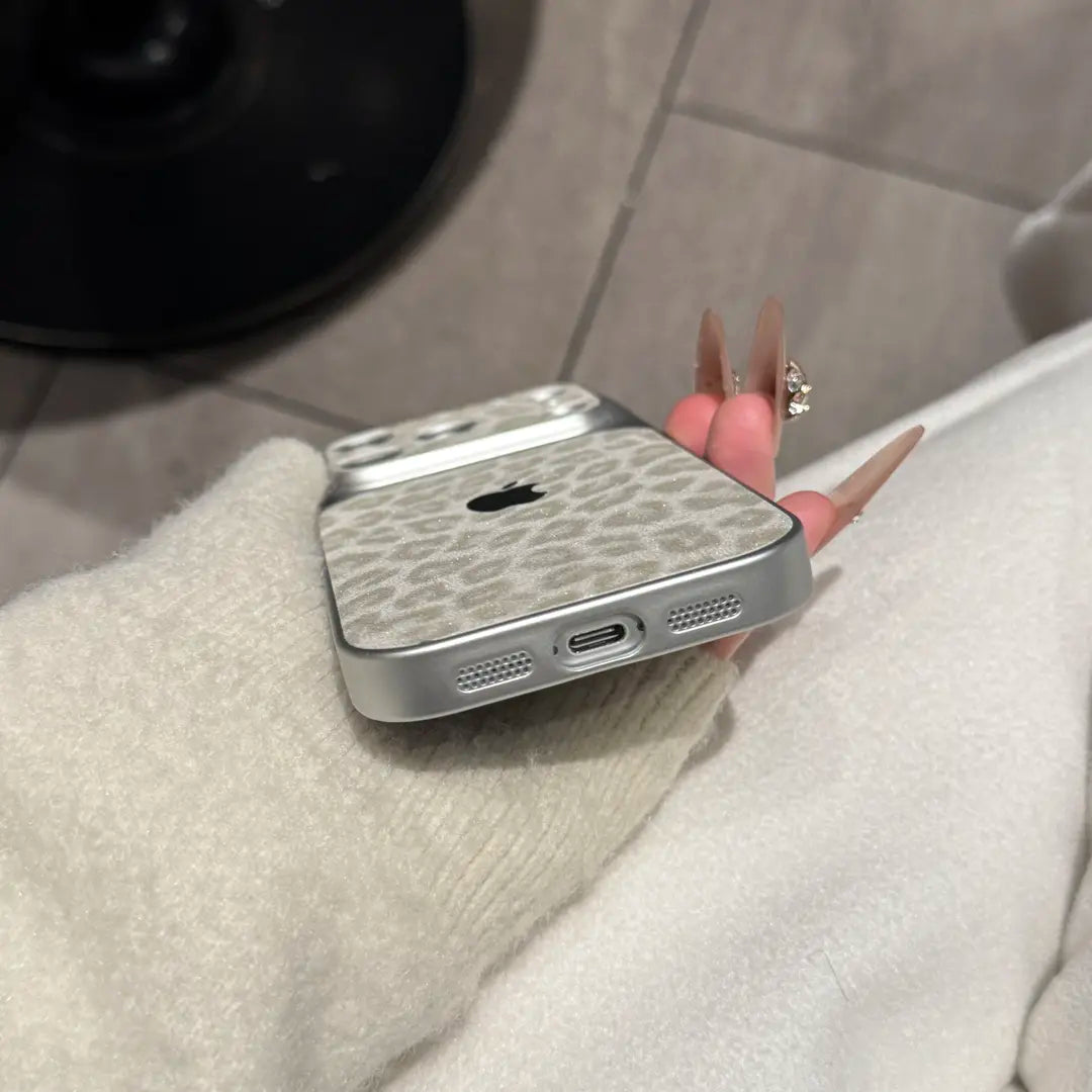 Leopard Print Glitter pouzdro na telefon — Jiskřivá ochrana s elegantním designem