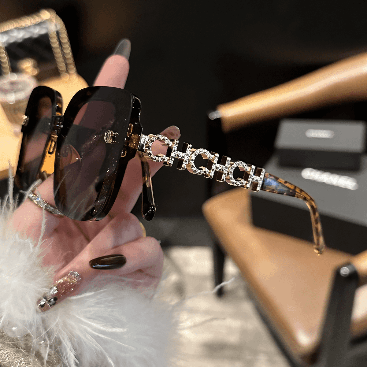 Op maat gemaakte luxe HD gepolariseerde zonnebril voor dames - UV-bescherming voor autorijden en reizen