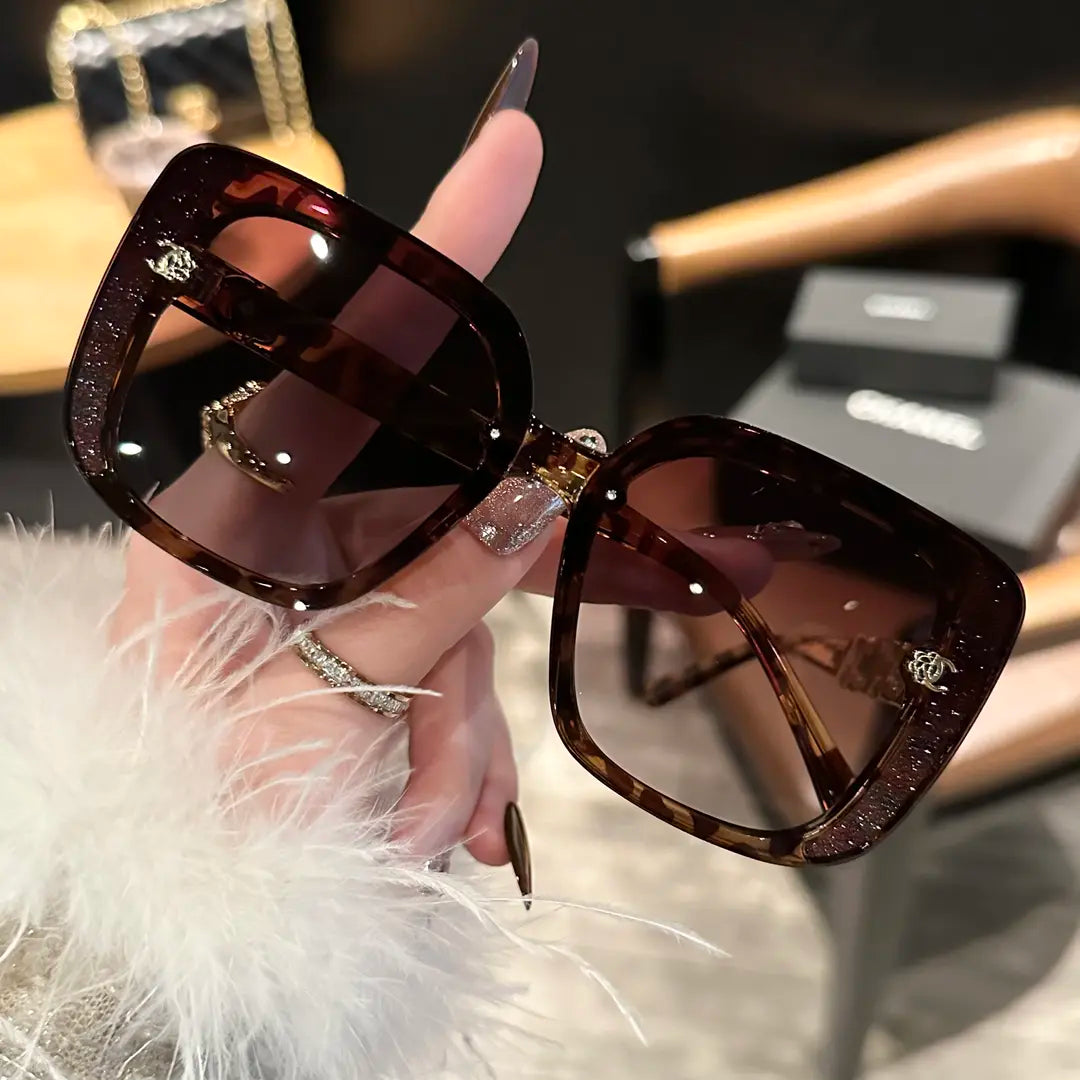 Op maat gemaakte luxe HD gepolariseerde zonnebril voor dames - UV-bescherming voor autorijden en reizen