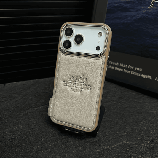 Luxury Leather Flip Case – Premium Lens Protection