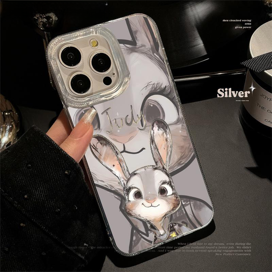 Juego de fundas para iPhone inspiradas en Zootopia: Judy Hopps & Nick Wilde