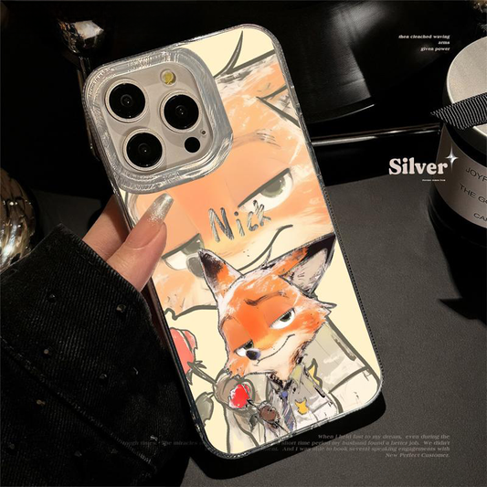 Juego de fundas para iPhone inspiradas en Zootopia: Judy Hopps & Nick Wilde
