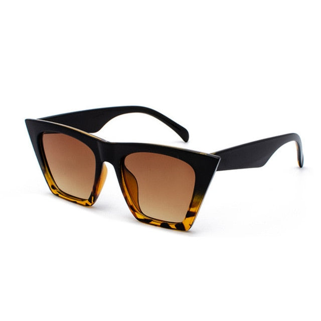 nuovi occhiali da sole di marca Occhiali quadrati Occhi di gatto personalizzati Occhiali da sole colorati tendenza occhiali da sole versatili tenda uv400