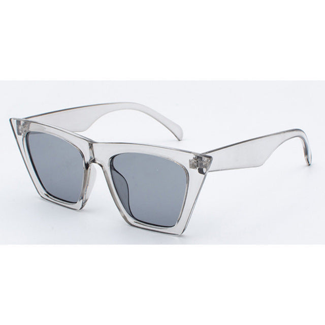 nuovi occhiali da sole di marca Occhiali quadrati Occhi di gatto personalizzati Occhiali da sole colorati tendenza occhiali da sole versatili tenda uv400
