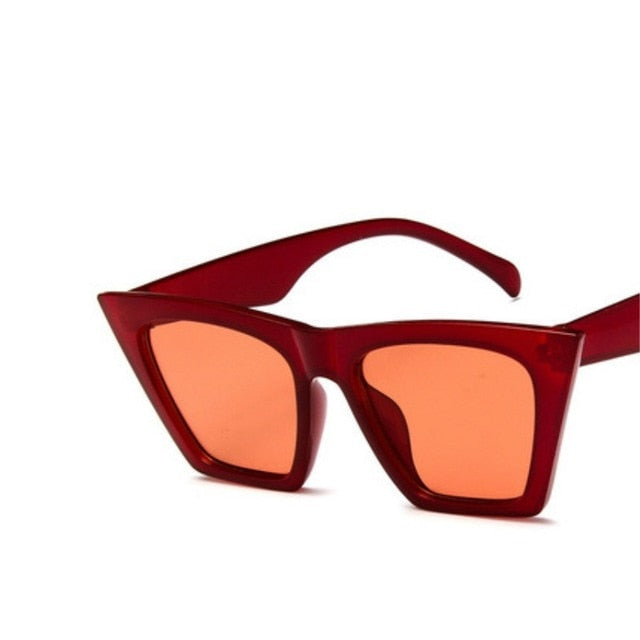 nuovi occhiali da sole di marca Occhiali quadrati Occhi di gatto personalizzati Occhiali da sole colorati tendenza occhiali da sole versatili tenda uv400